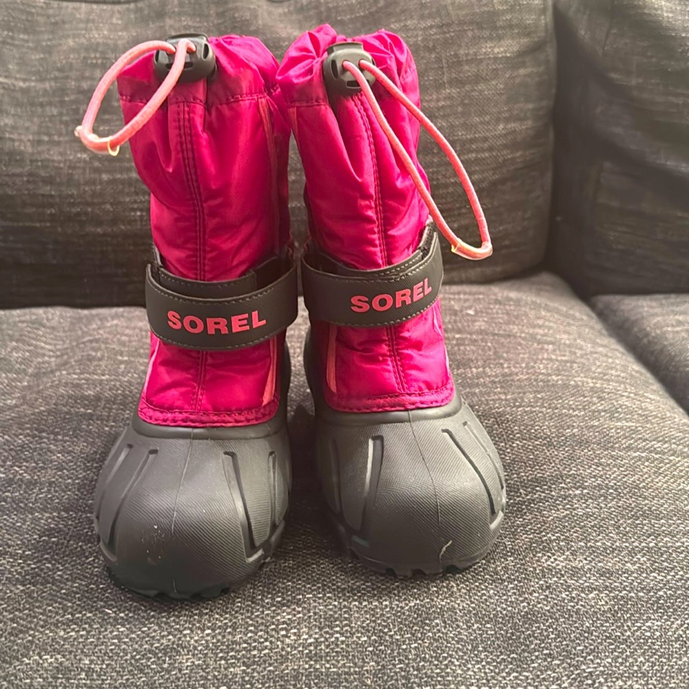 Sorel waterproof and insulated boots.